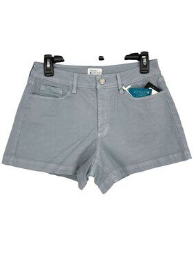 Market & Spruce Flat Front Cotton Blend Shorts Light Blue Size 8 NWT